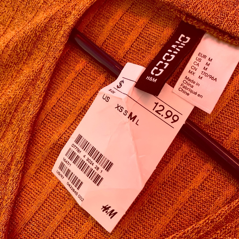 Long sleeve Gold glitter top